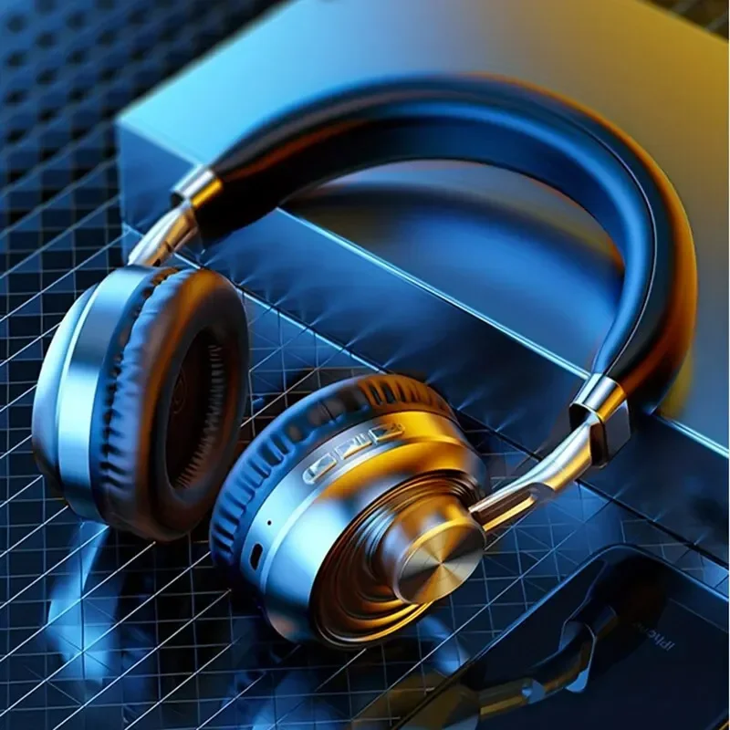 Audio Music Dj - Casque d'écoute rétro en métal, sans