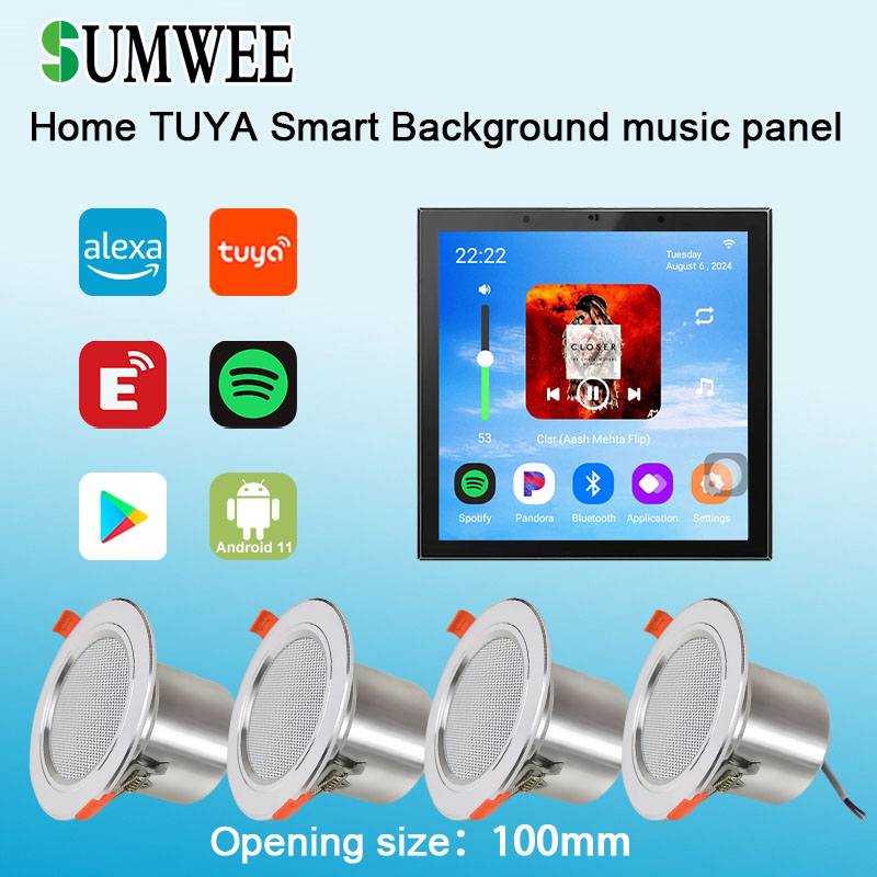 Audio Music For Background - Amplificateur mural 4 pouces Android 11