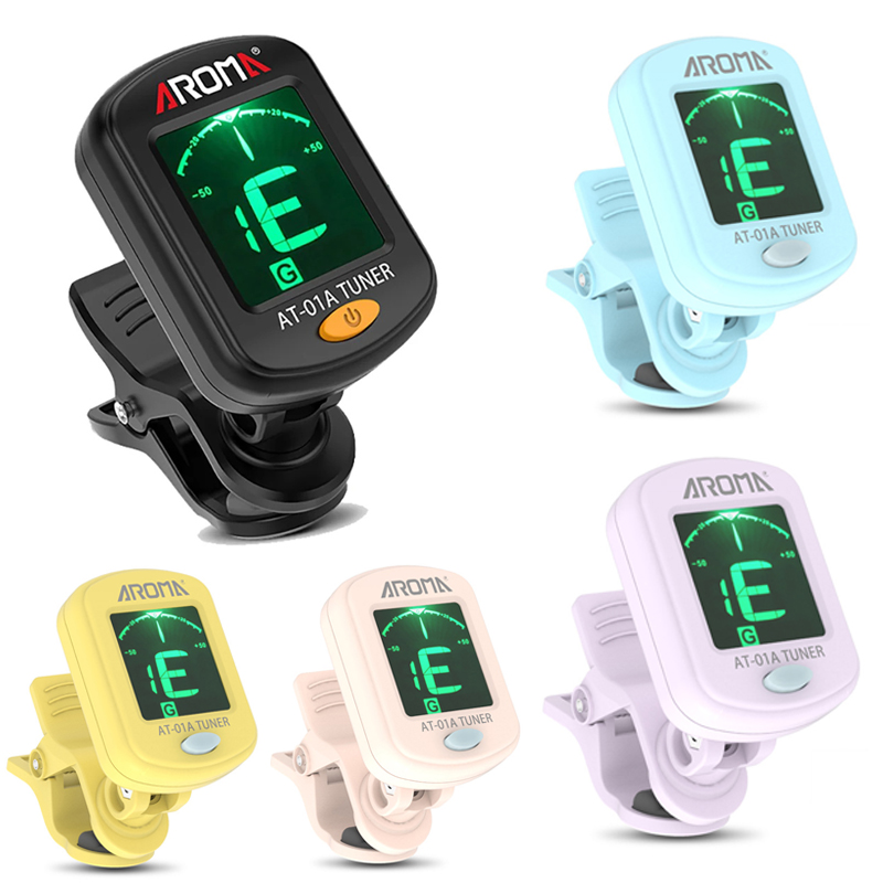 Guitar Tuner Clip - Accordeur de guitare pliable et rotatif