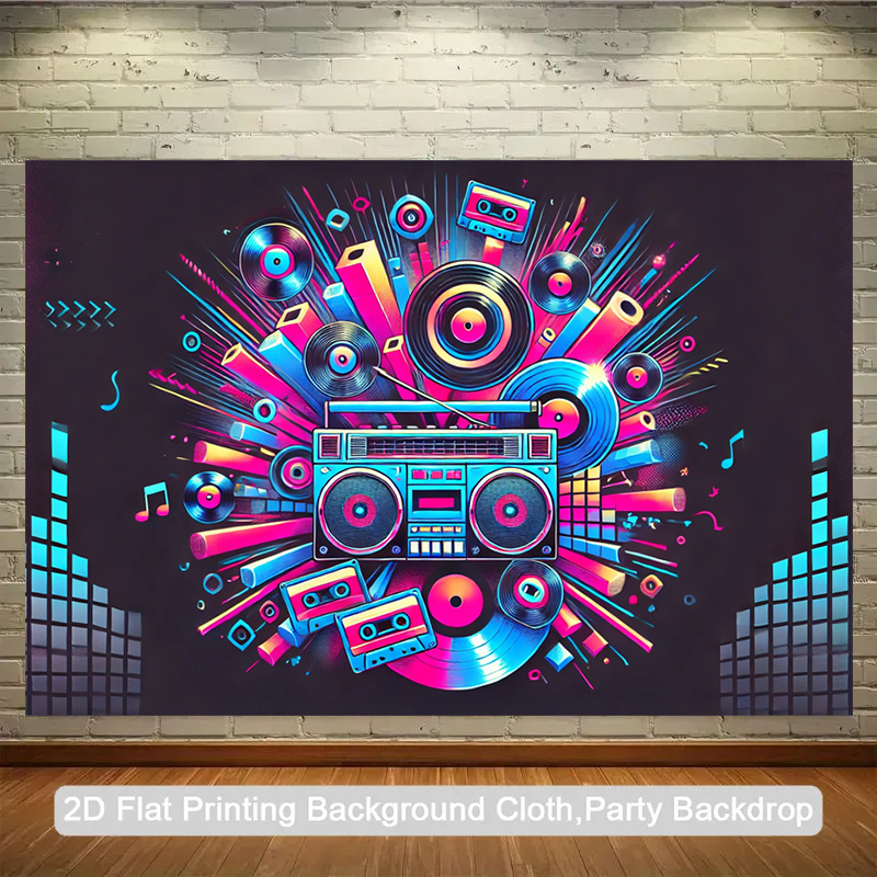 Audio Music For Background - Produit plat 2D, 1 pièce. Boîte