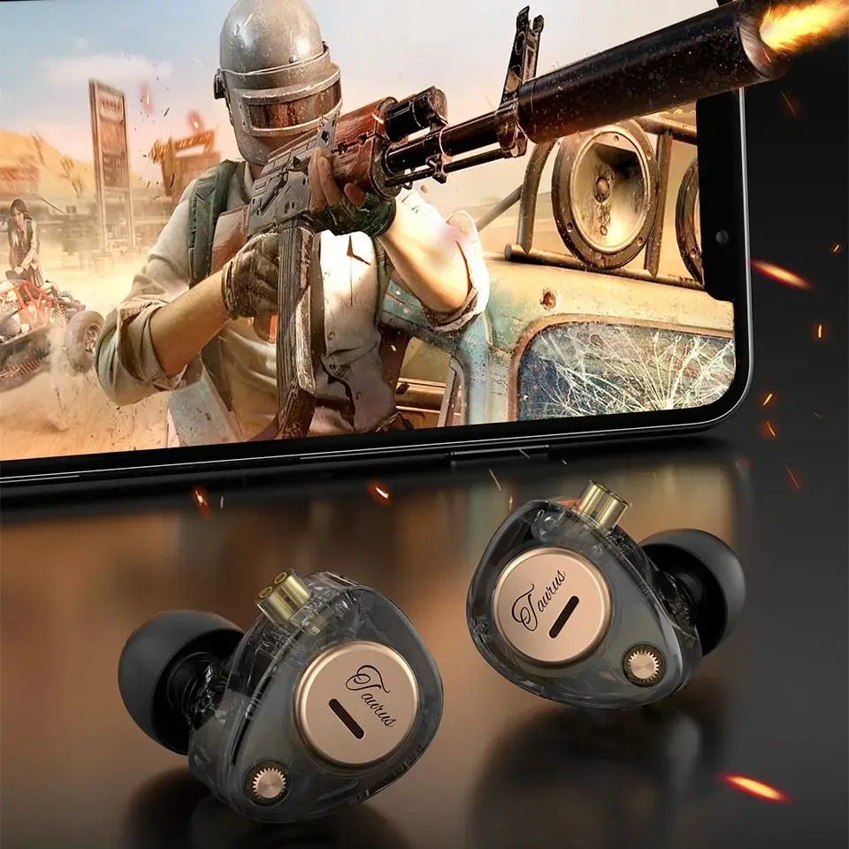 Audio Music Dj - Écouteurs intra-auriculaires filaires KZ Taurus 2DD