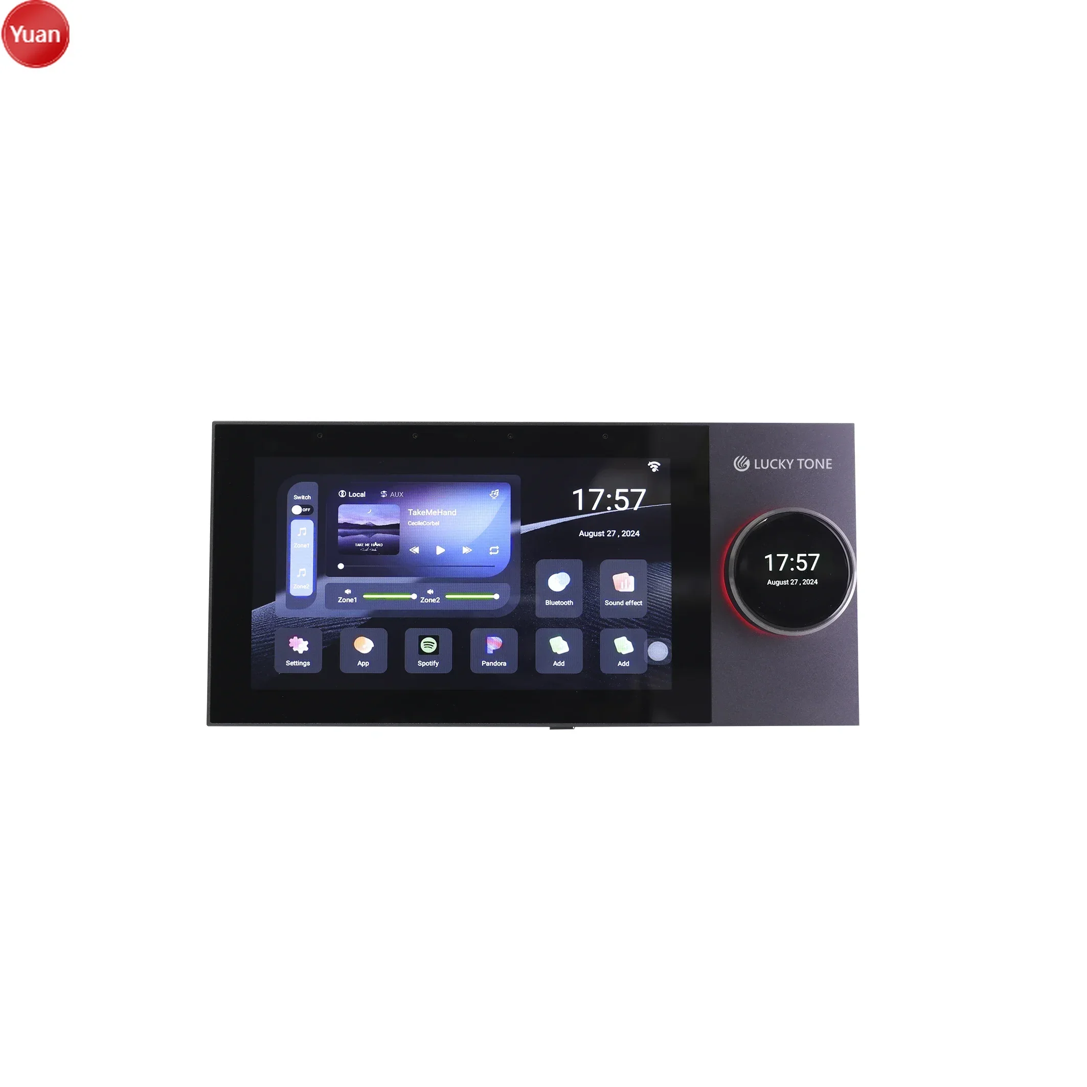 Audio Music For Background - Amplificateur mural Tuya Zigbee, panneau de