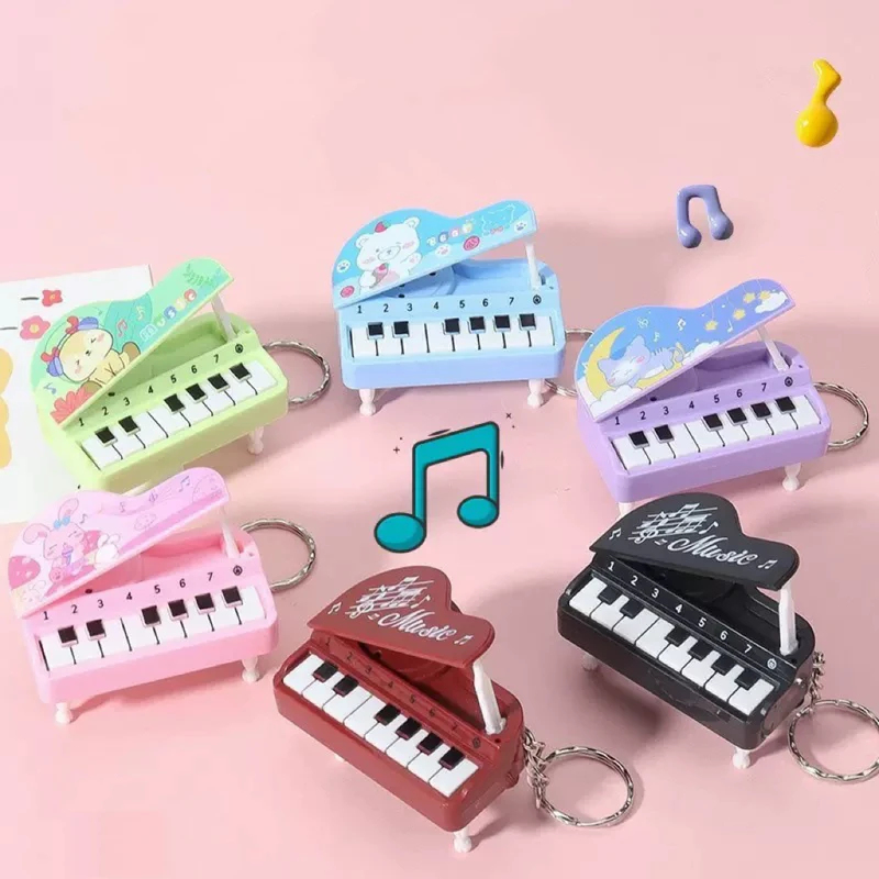 Audio Music Maker - Mignon mini porte-clés piano de bureau,