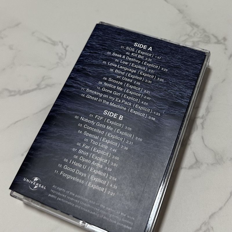 Cassette de musique R&B occide - Audio Music To Lyrics avis et prix