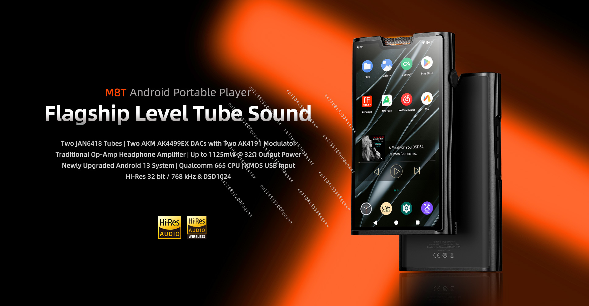 Lecteur de musique portable An - Audio Player With Youtube Music avis et prix